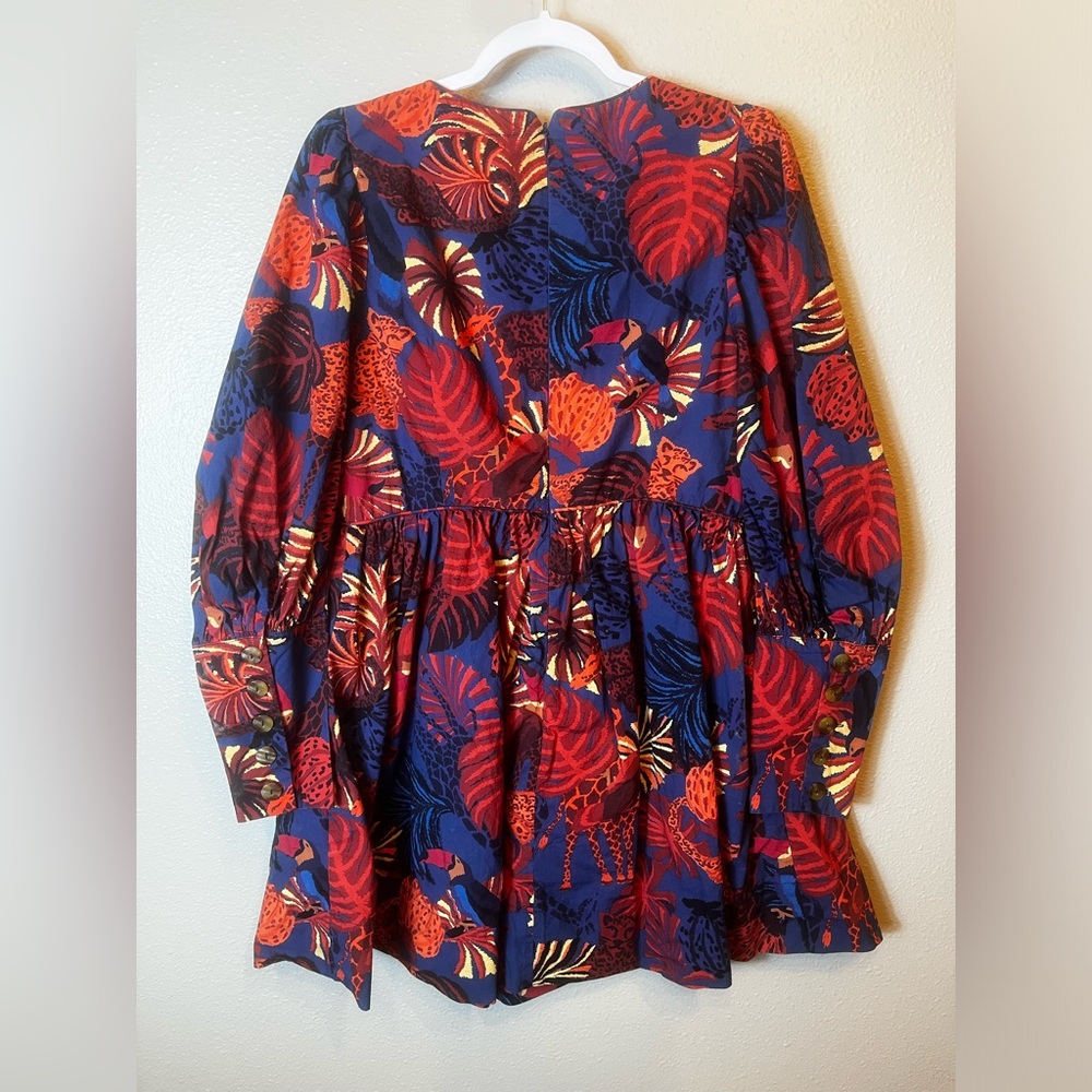 Farm Rio Animals Tapestry Mini Dress Size L - Picture 6 of 7